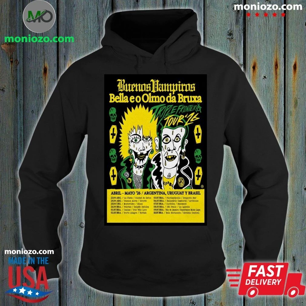 Buenos Vampiros April-May 2026 Tour Argentina, Uruguay And Brasil Poster Shirt