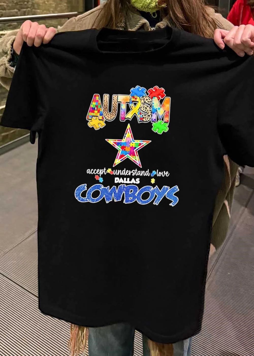 Autism Puzzle Dallas Cowboys Accept Understand Love Shirt