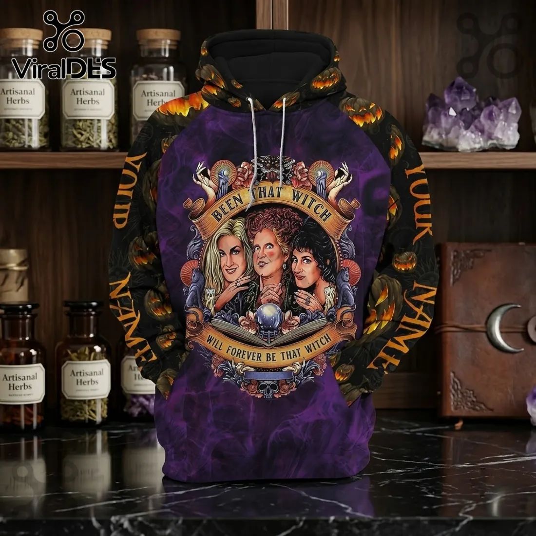Hocus Pocus Sanderson Sisters Purple Halloween Hoodie