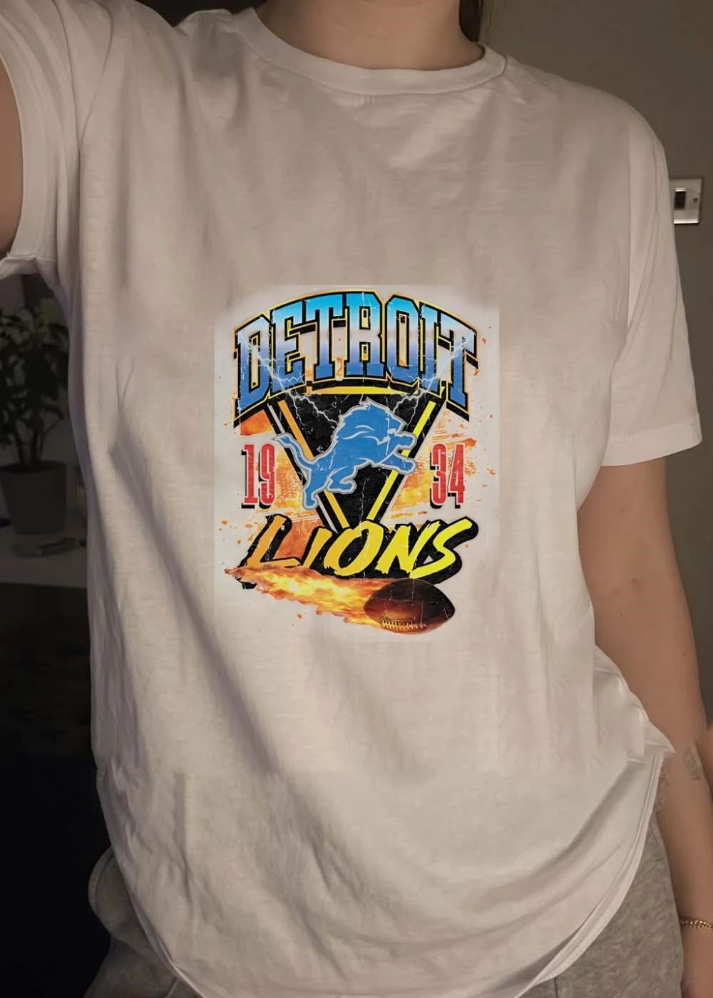Detroit Lions Fan Gear’ Detroit Lions 19 34 T-Shirt