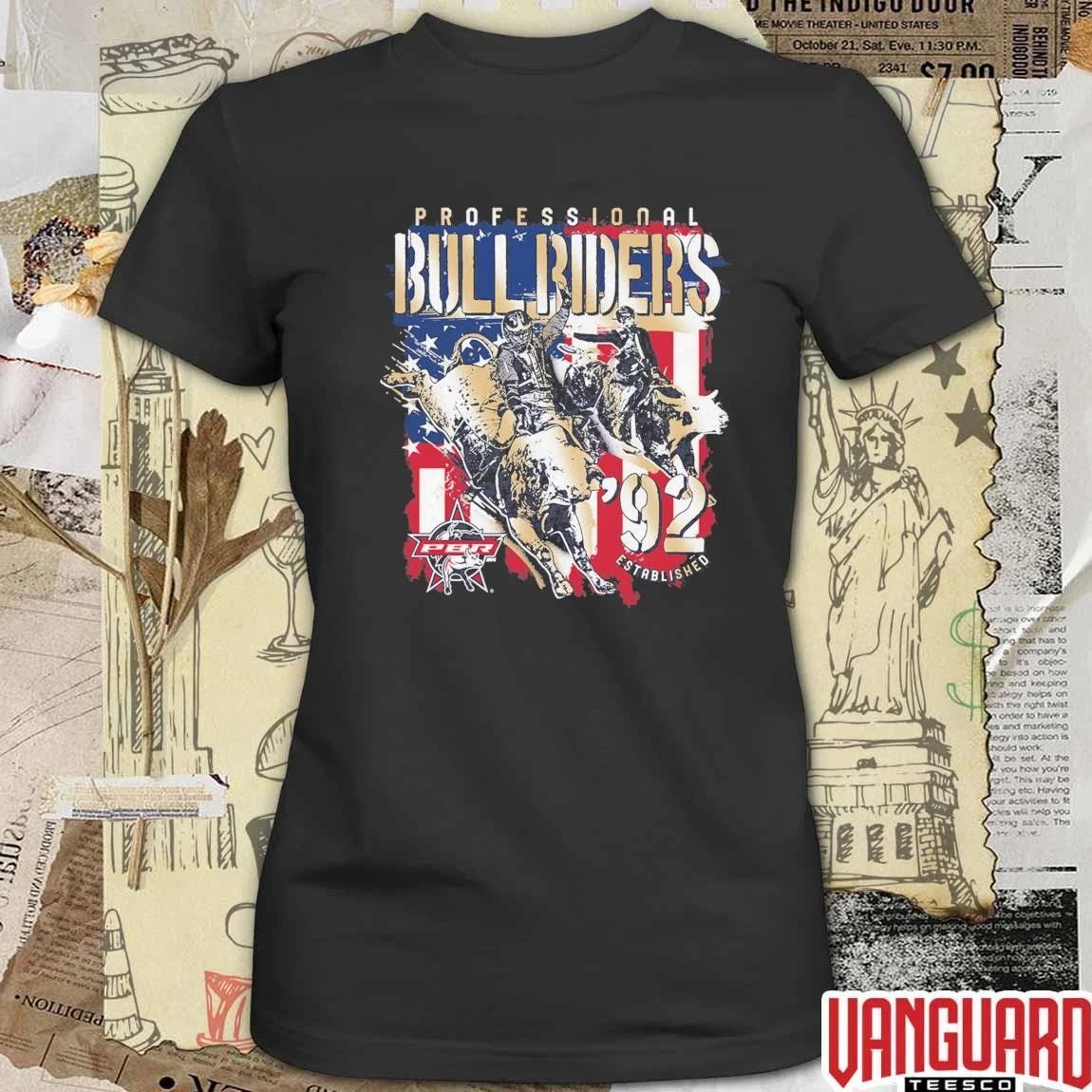 PBR Professional Bull Riders Established 1992 Patriotic t-shirt