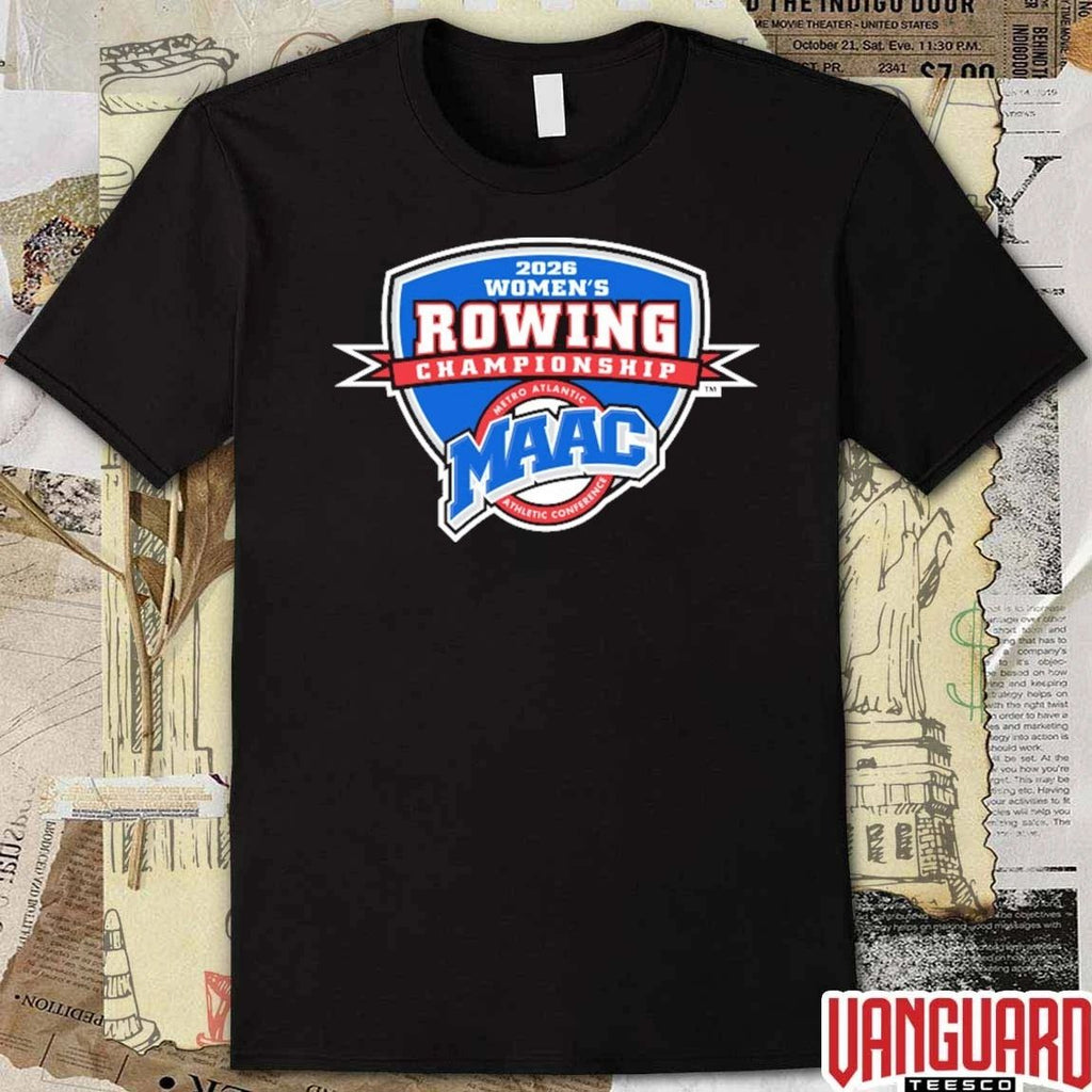 2026 MAAC Metro Atlantic Athletic Conference Women’s Rowing Championship Logo t-shirt