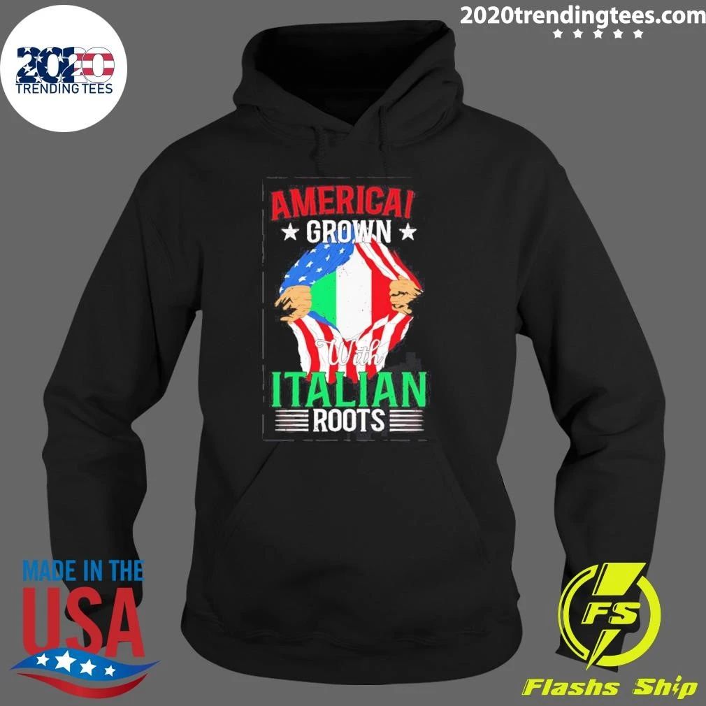 American Grown With Italian Roots Heritage Shirt