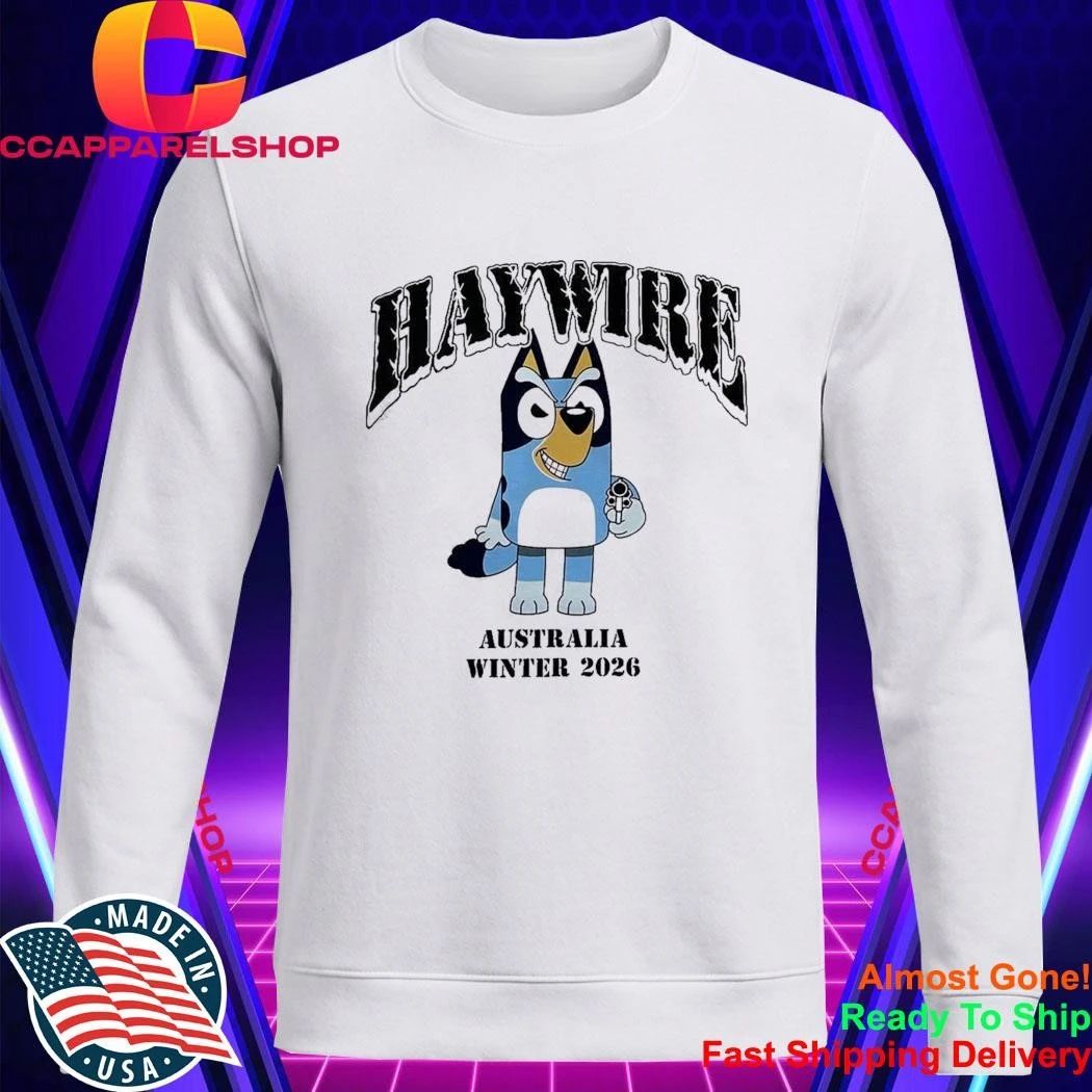 Haywire Australia Winter 2026 Tour Merch Bluey Shirt