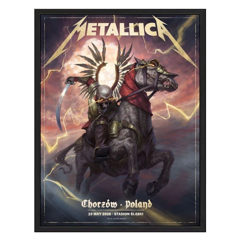 M72 Chorzow Pop-Up Metallica Poster Jakub Jagado Design For May 19 2026 In Chorzow Poland At Stadion Slaski Premium Poster Canvas