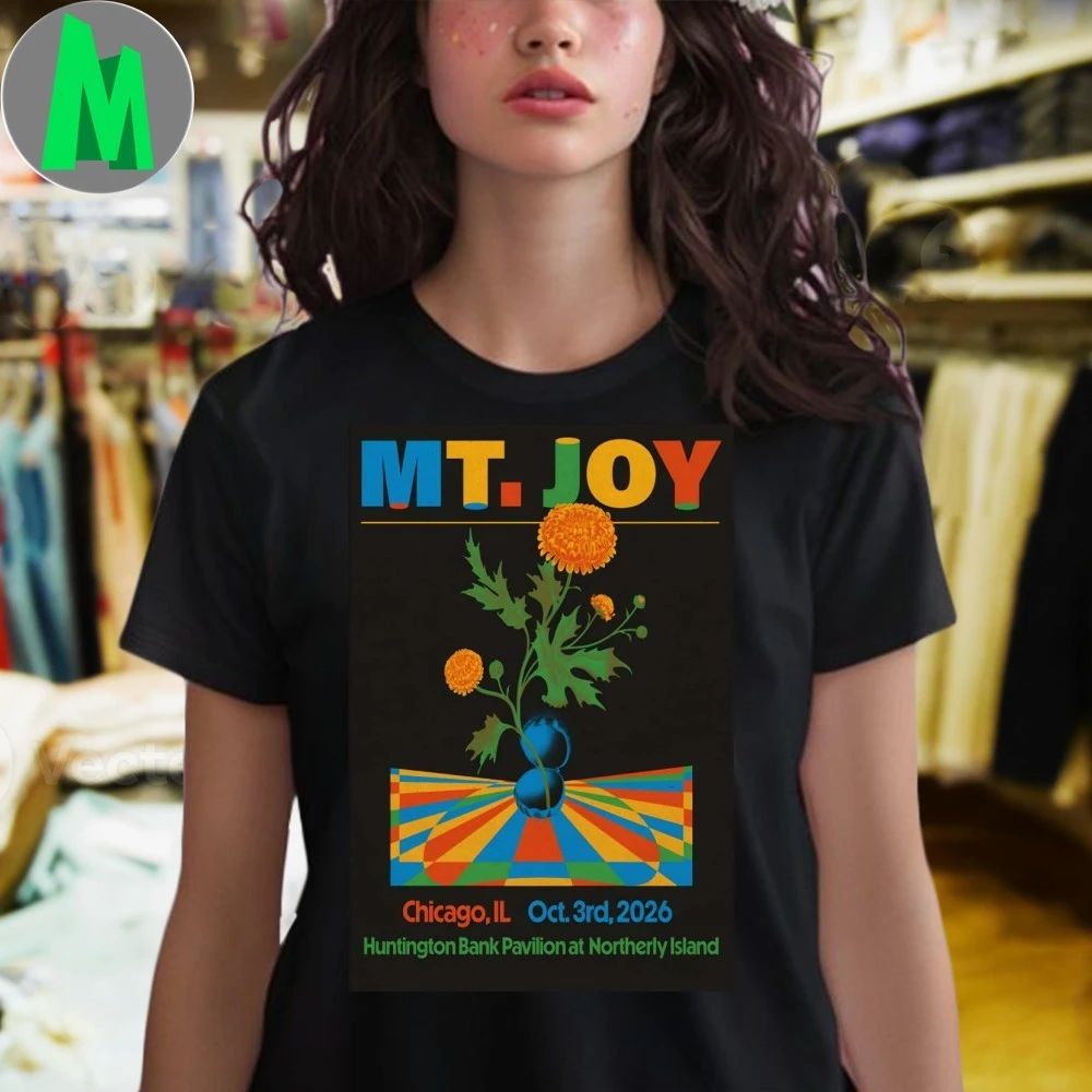 MT. Joy Oct 3 2026 Chicago Tour Poster Shirt
