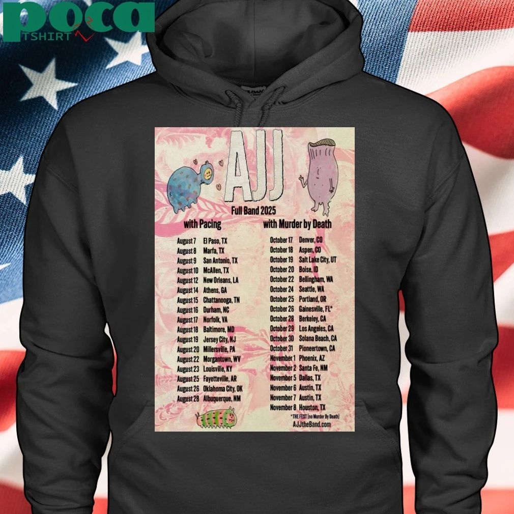 Fall Tour 2025 AJJ Band Poster T-shirt