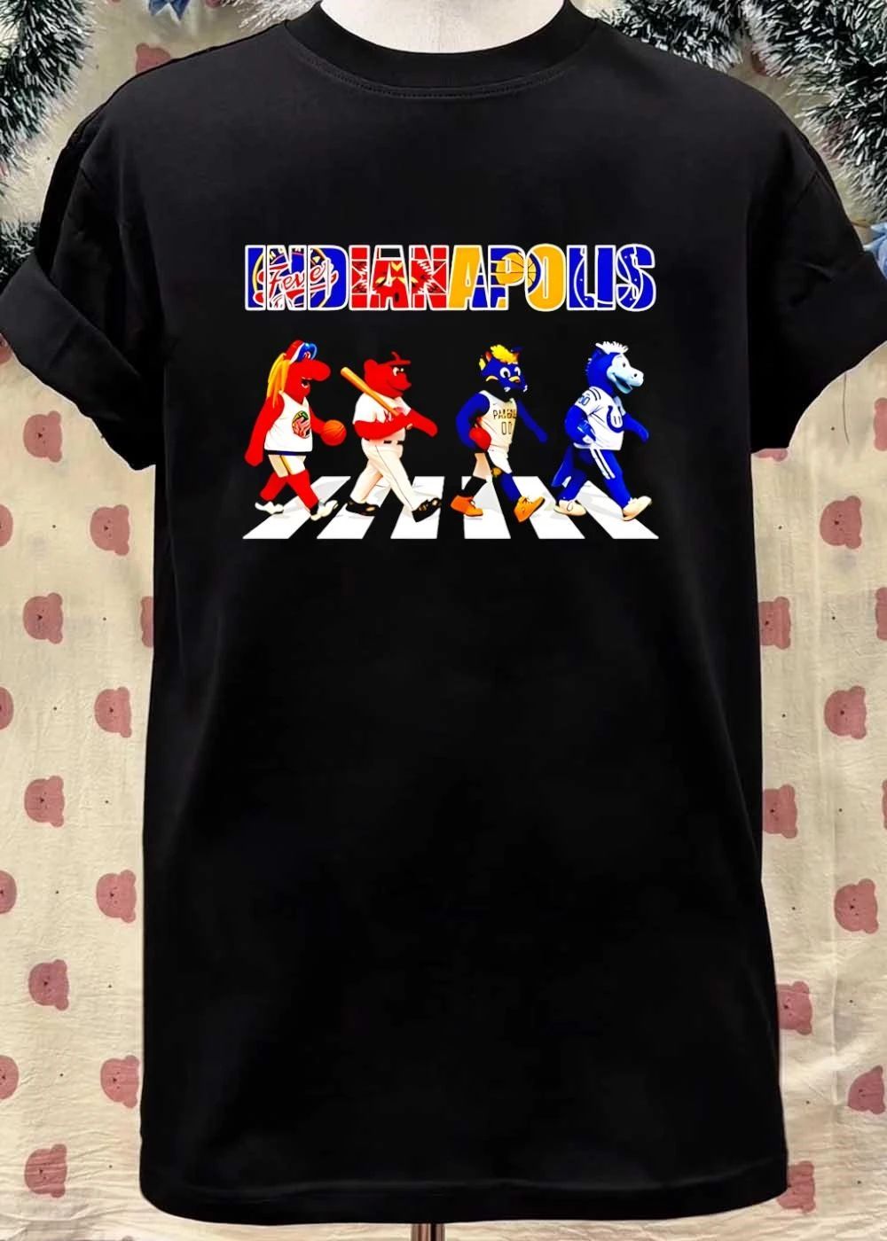 Indianapolis sports Abbey Road mascot shirt
