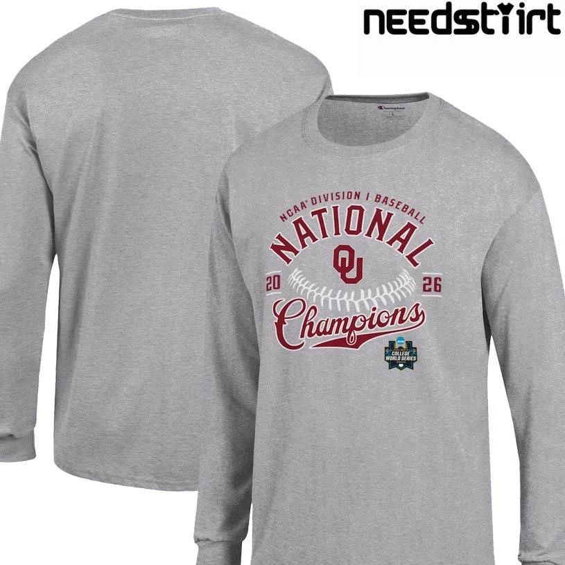 Oklahoma Sooners 2026 NCAA Baseball Men’s College World Series Champion Shirt