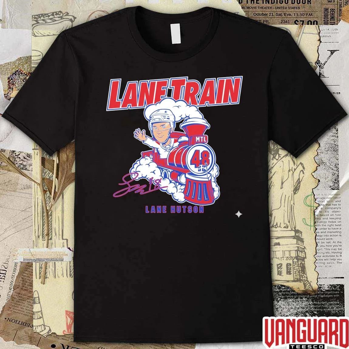 Lane Hutson Lane Train Signature Montreal Canadiens 2026 NHL Hockey t-shirt