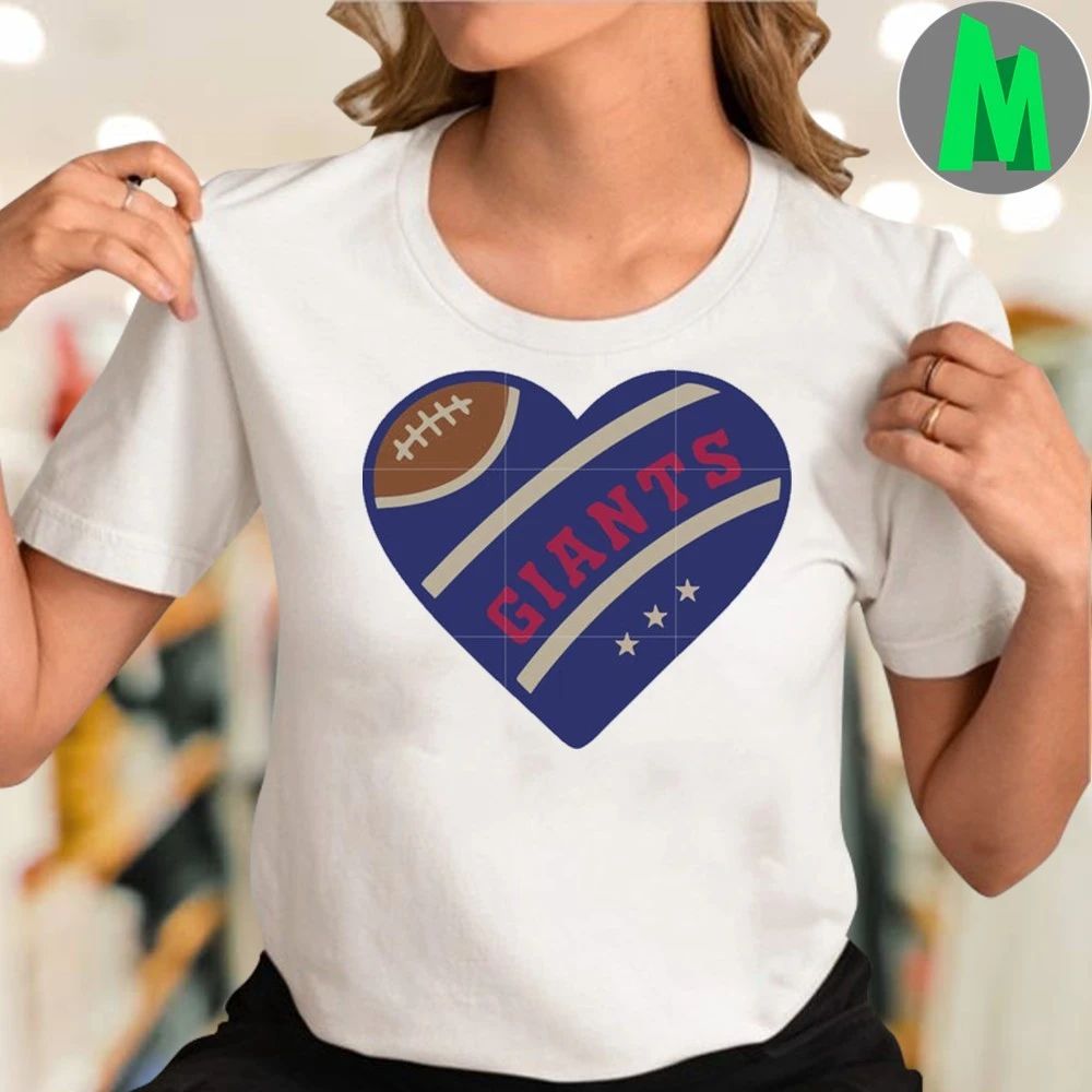 Giants rugby heart shirt