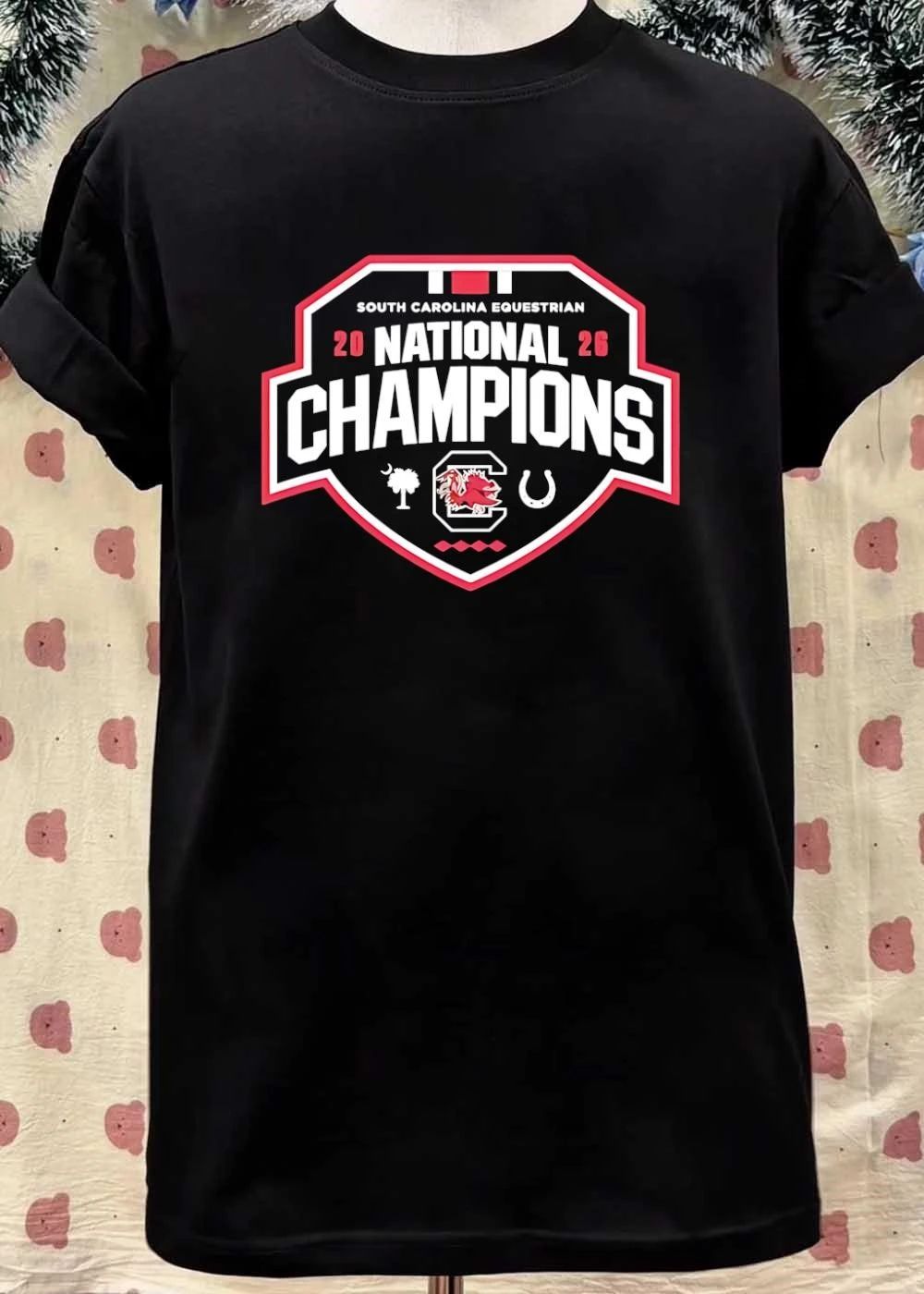 South Carolina Equestrian National Champions 2026 Logo T-Shirt