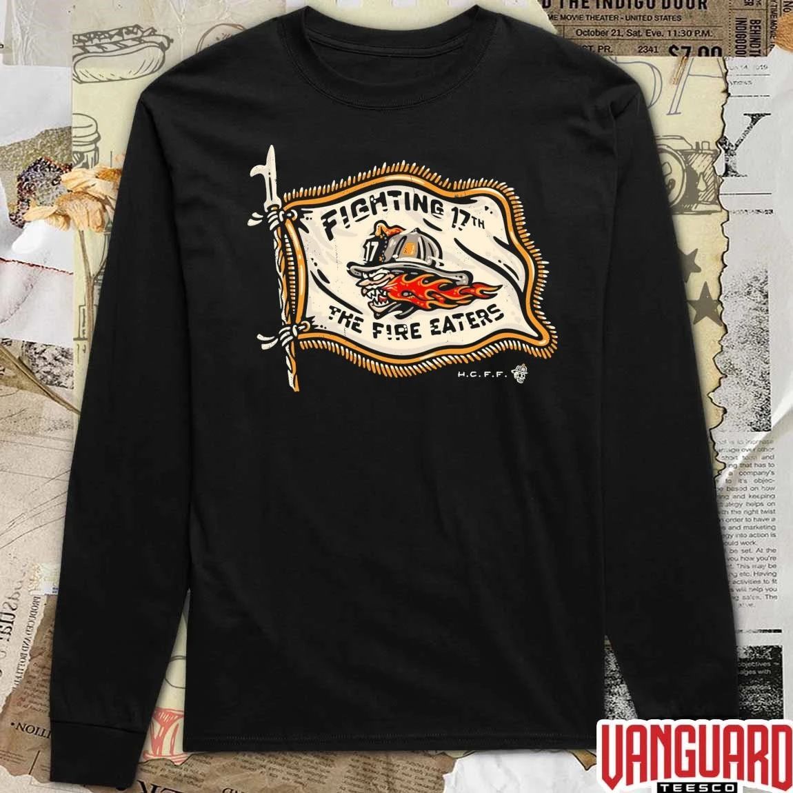 Fighting 17th Pop-Up Shop Merch The Fire Eaters Flag t-shirt