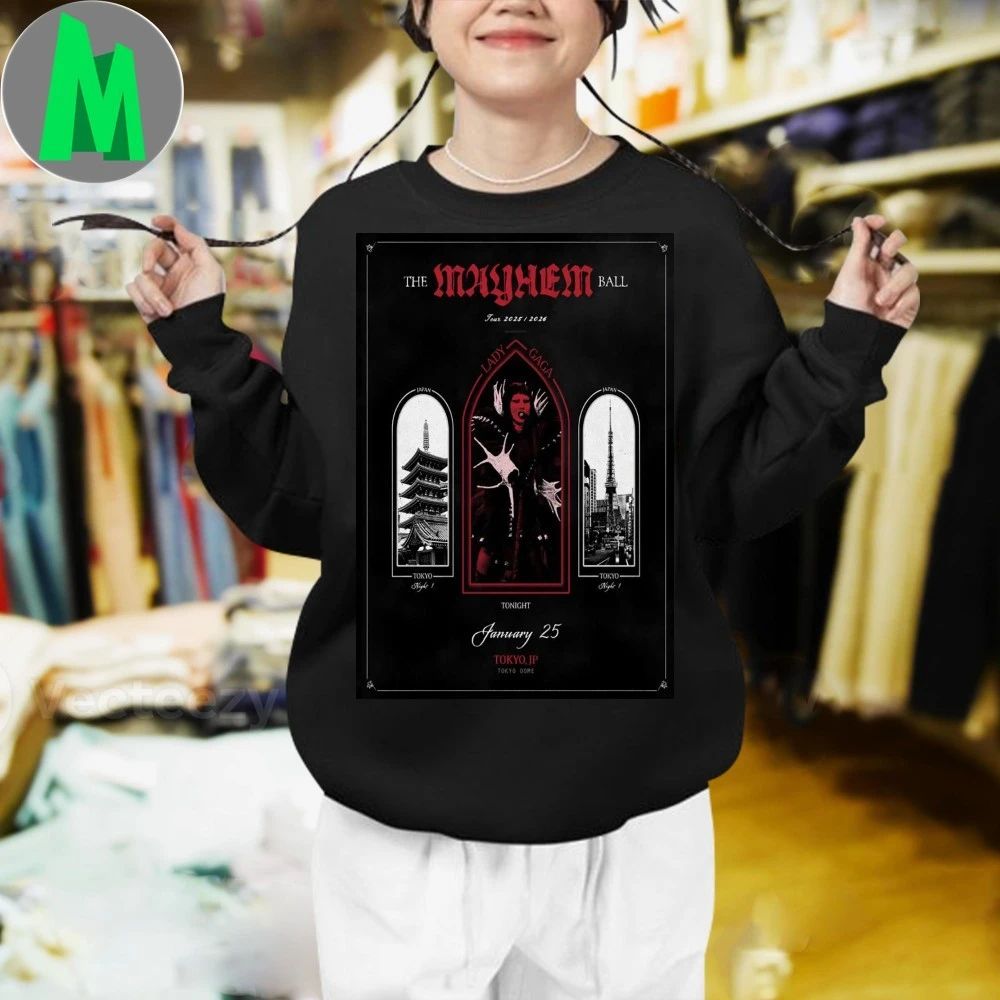 Lady Gaga Tokyo Jp Jan 25 2026 Poster Shirt