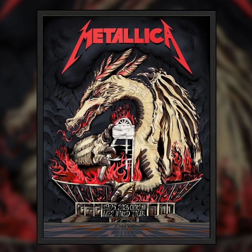 Metallica M72 Chorzów Smok Wawelski (Wawel Dragon) Poster