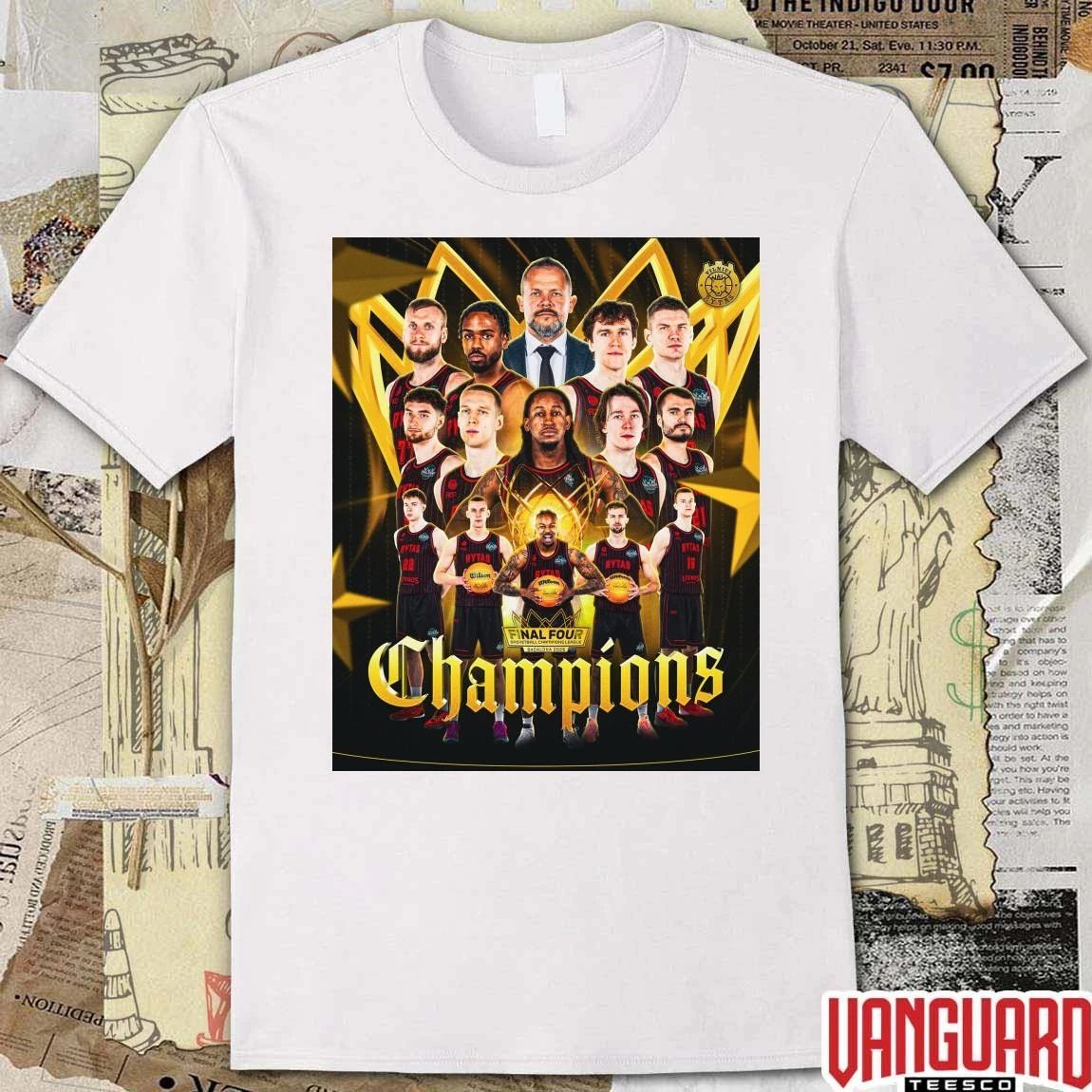BC Rytas Vilnius 2026 Basketball Champions League Final Four held in Badalona Poster t-shirt