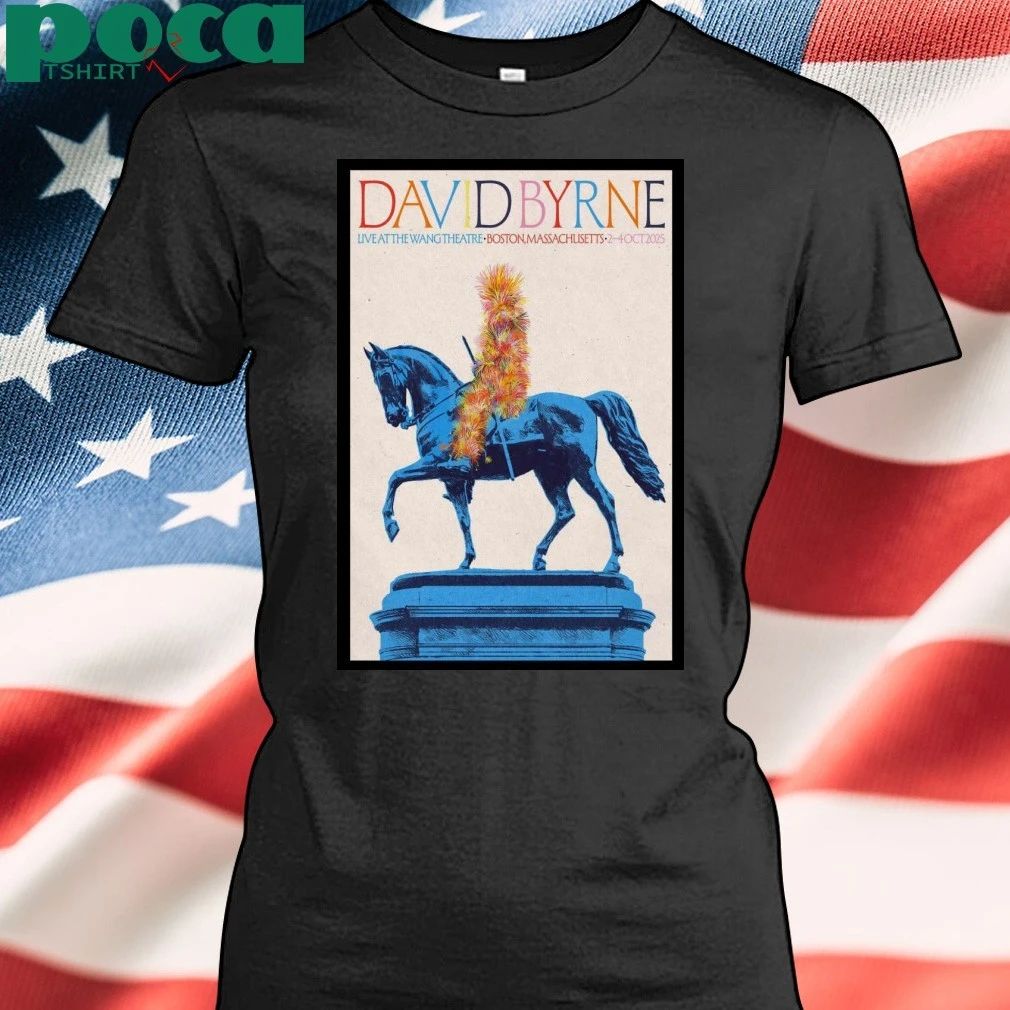 David Byrne October 2-4, 2025 Boch Center Wang Theatre in Boston, MA Poster Shirt