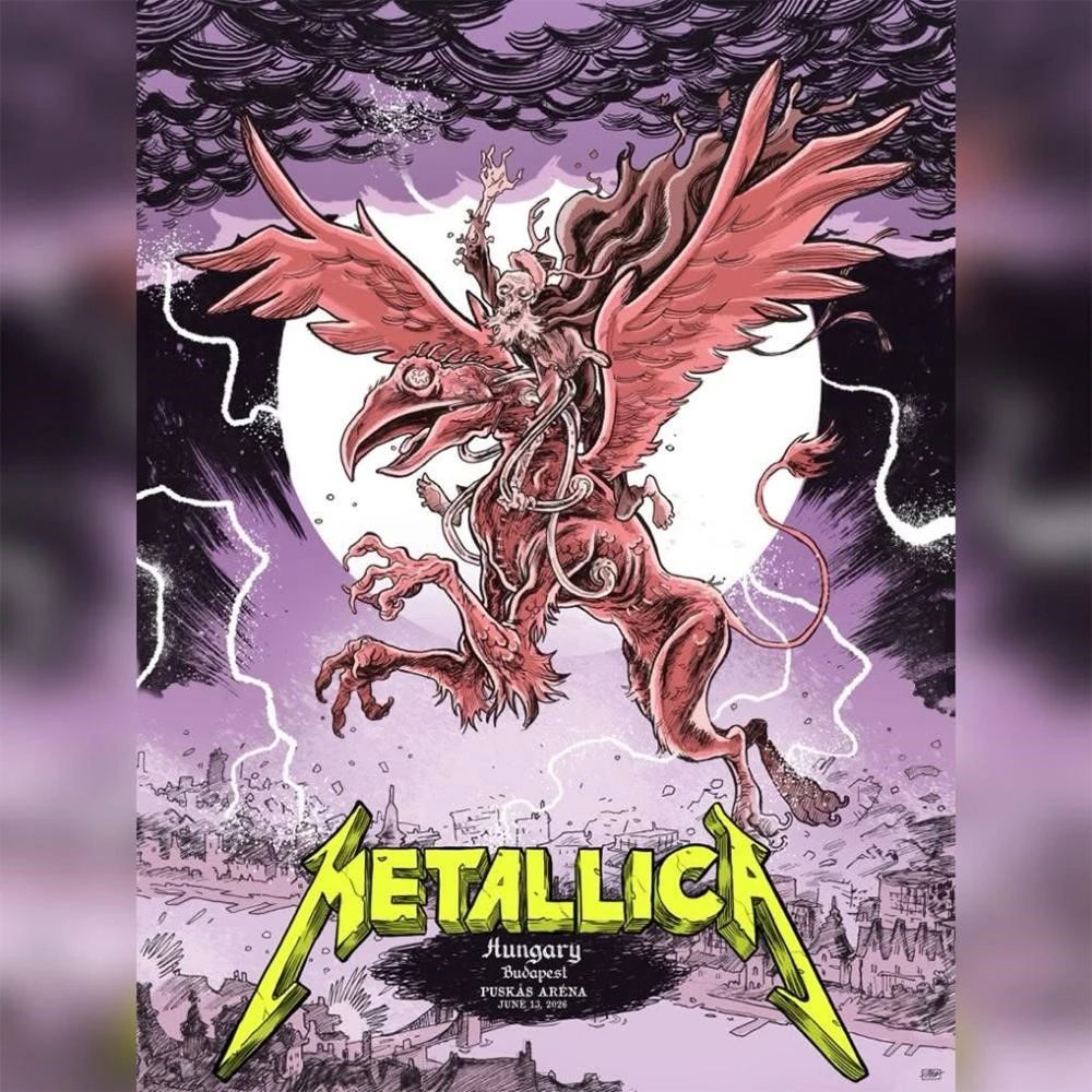 Metallica M72 Budapest June 13 2026 Poster Created By Mark Lazlo
