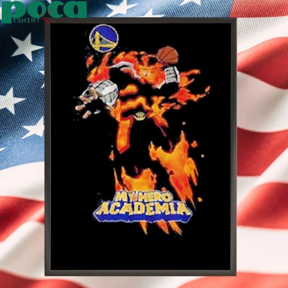 Hyperfly x NBA x My Hero Academia Endeavor Golden State Warriors shirt