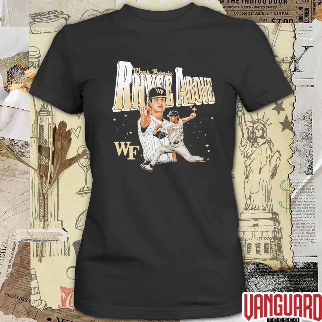 Rhys Bowie Rhyse Above Welcome to Bowie Land Wake Forest Demon Deacons t-shirt