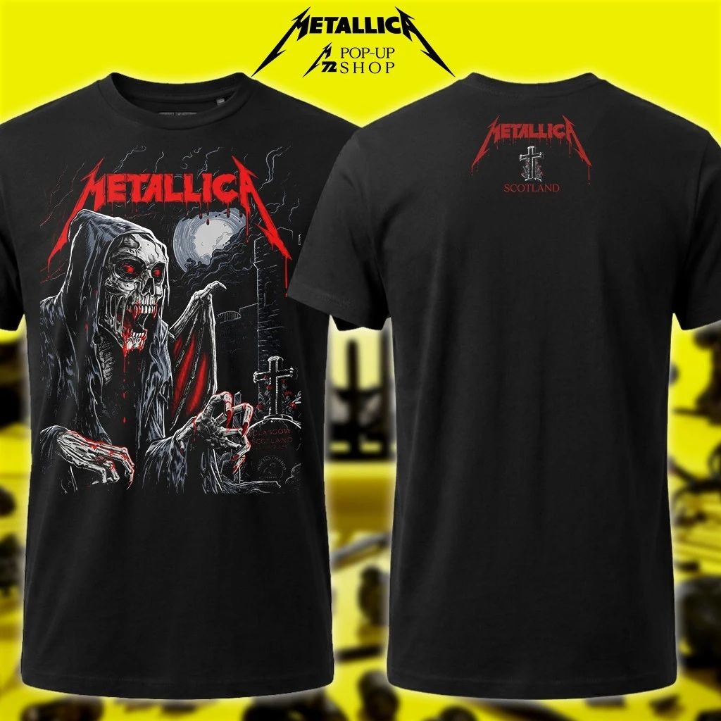 Metallica Pop-Up Shop Glasgow Shirt – June 25th 2026 Scotland Hampden Park – Landon Armstrong Two Print