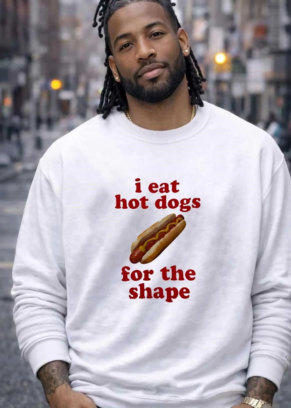 I Eat Hot Dogs For The Shape Funny Food shirt