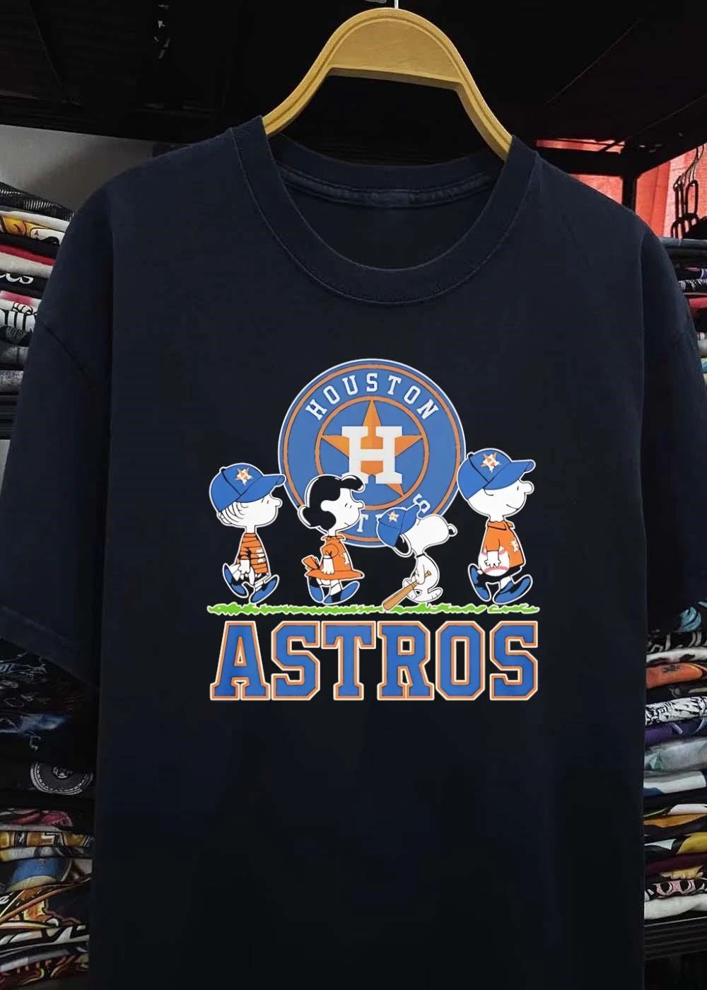 Peanuts Gang Houston Astros Baseball T-Shirt