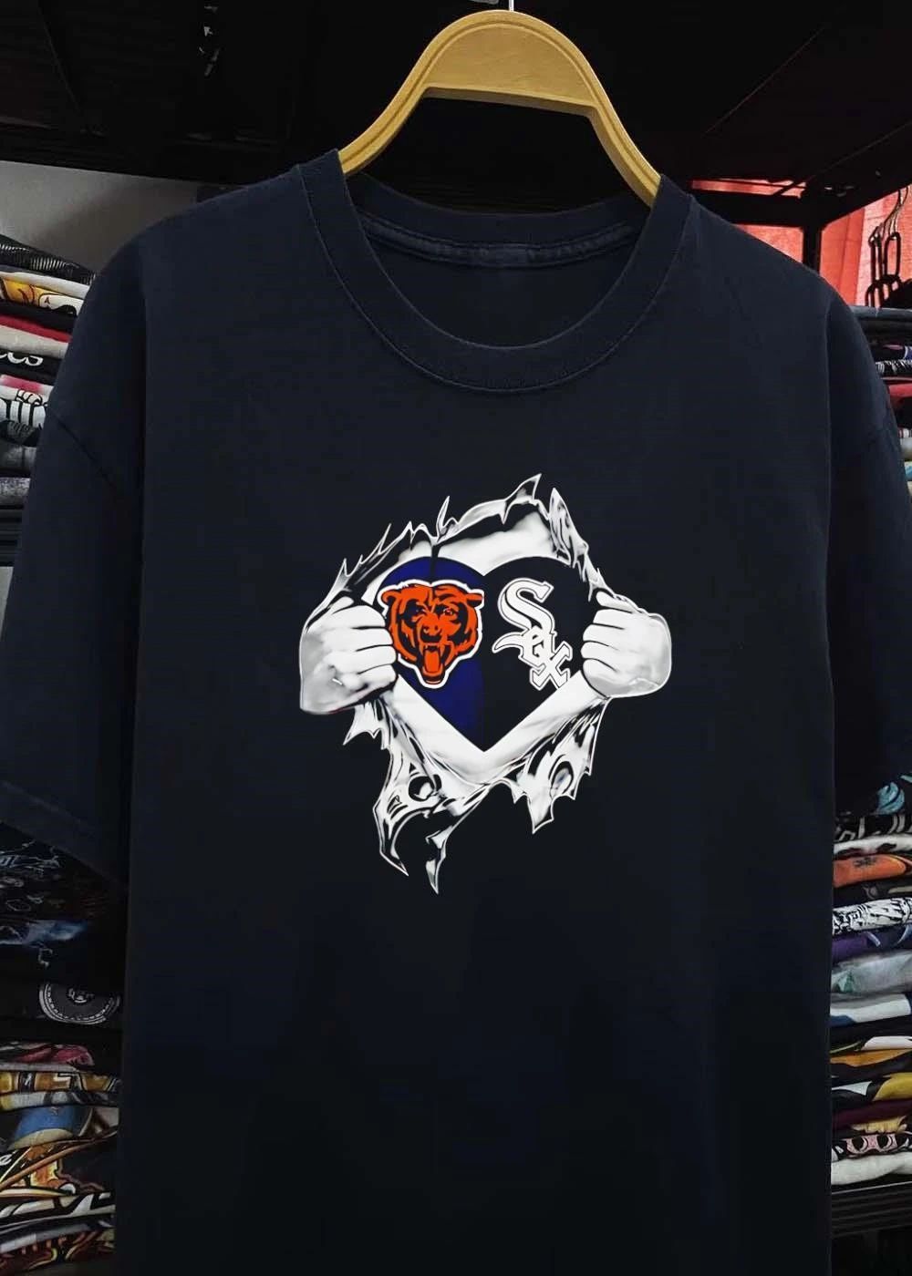 Chicago Fan Gear Show Your Love for the Bears and White Sox T-Shirt