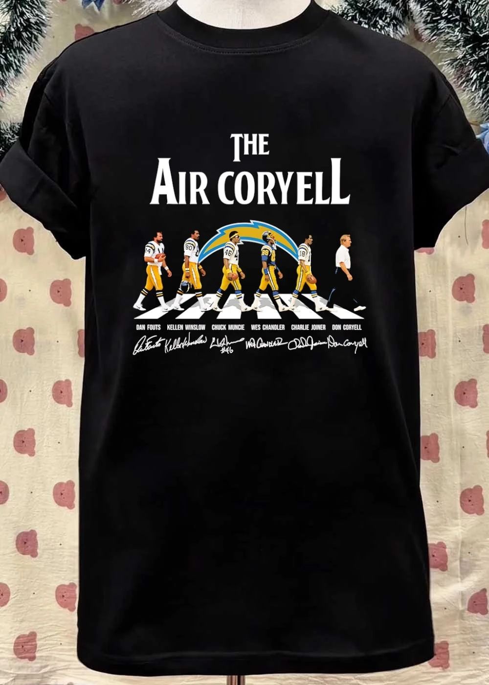Dan Fouts Kellen Winslow Chuck Muncie Wes Chandler Charlie Joiner Don Coryell The Air Coryell shirt