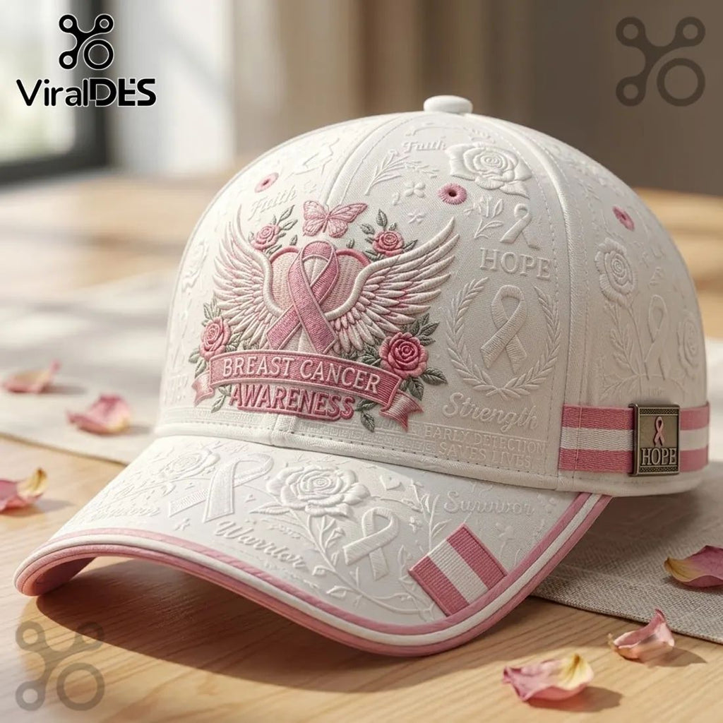 Breast Cancer Awareness 2026 Rose Baseball Cap