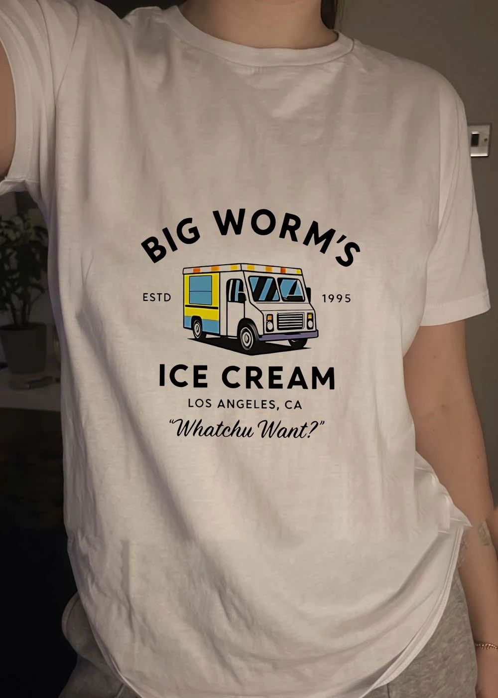 Big Worm’s Ice Cream Los Angeles Ca Whatchu Want Estd 1995 shirt