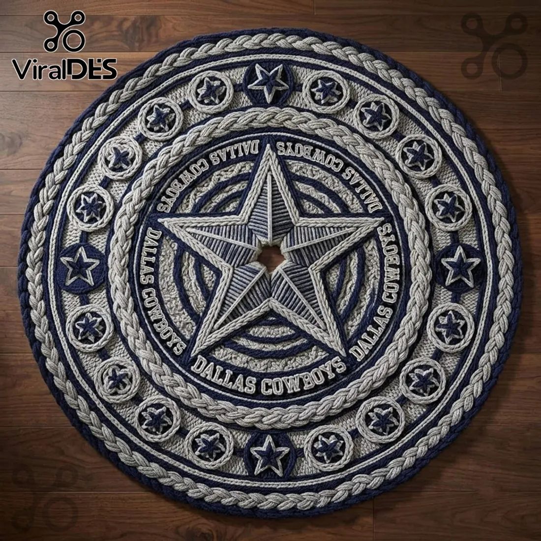 Dallas Cowboys Knitted Christmas Tree Skirt 2026