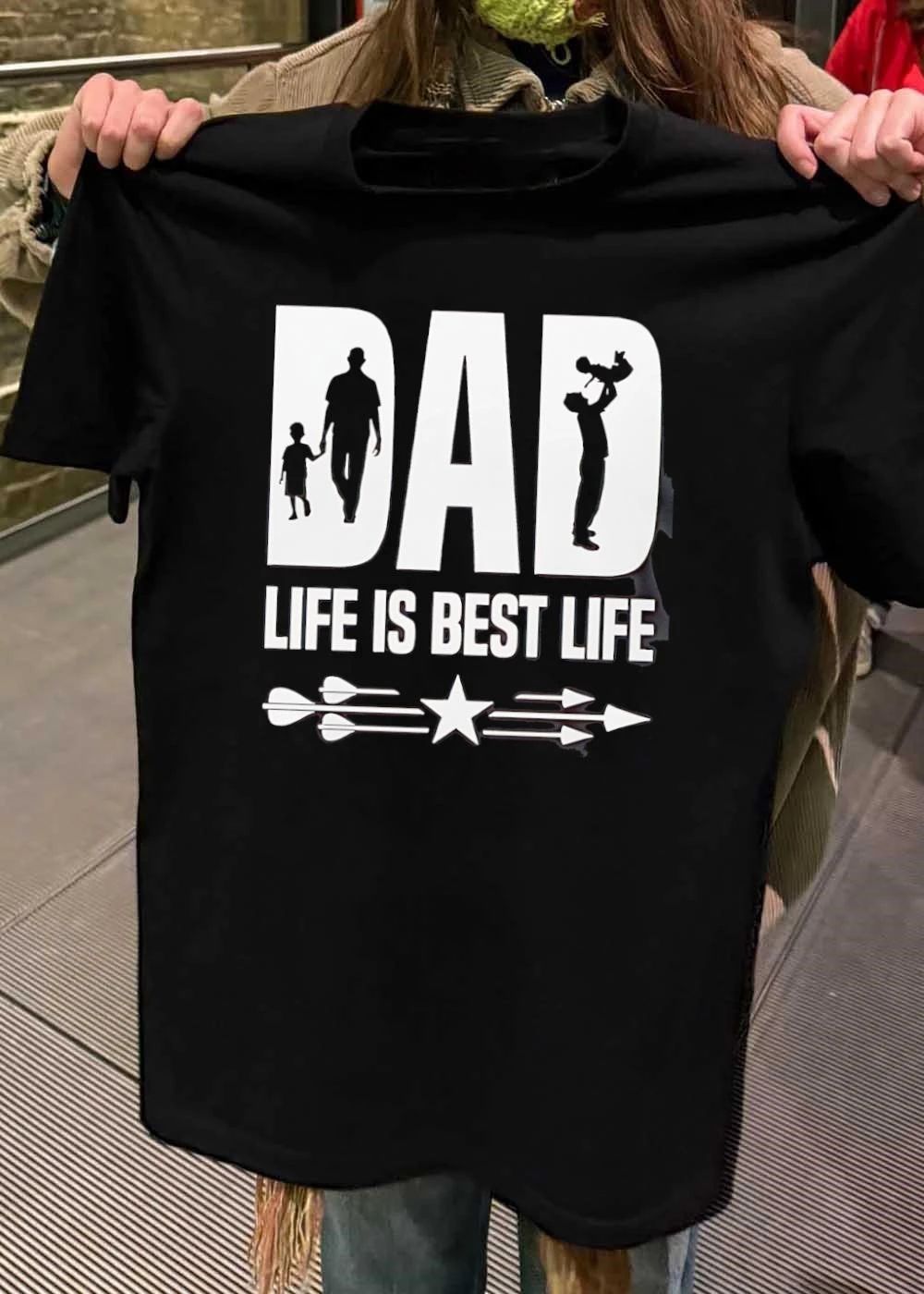 Dad Life is Best Life Arrow Fatherhood Child T-Shirt