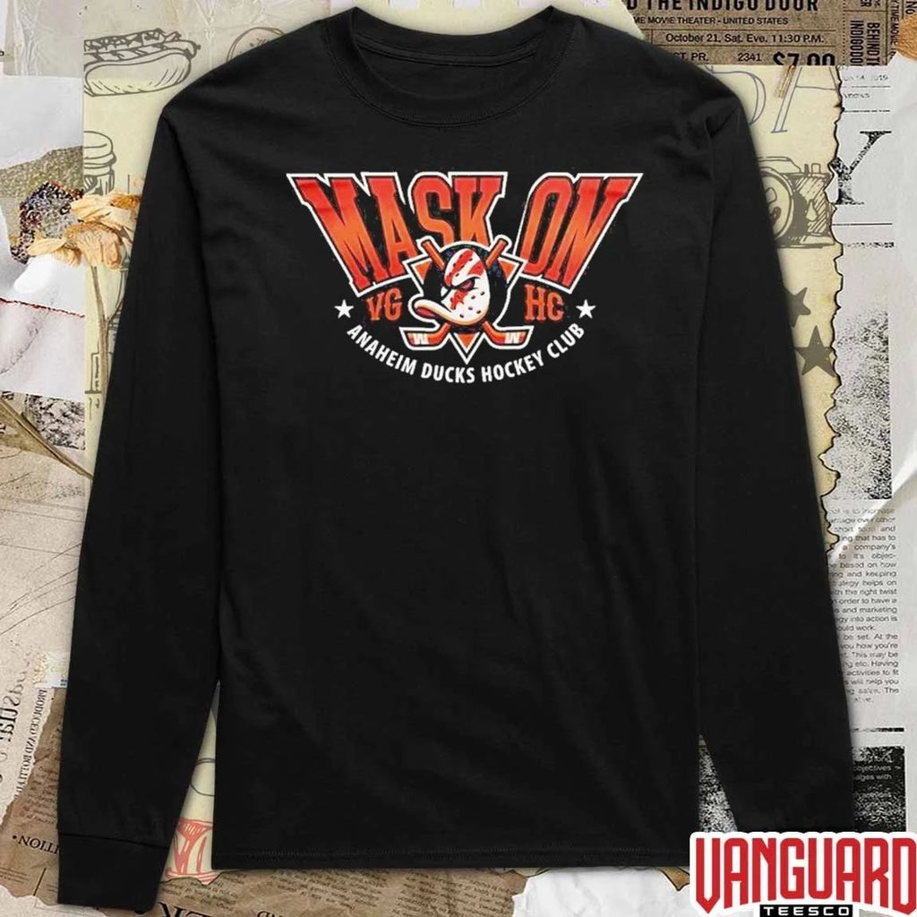 Anaheim Ducks Hockey Club 2026 Playoffs Mask On t-shirt