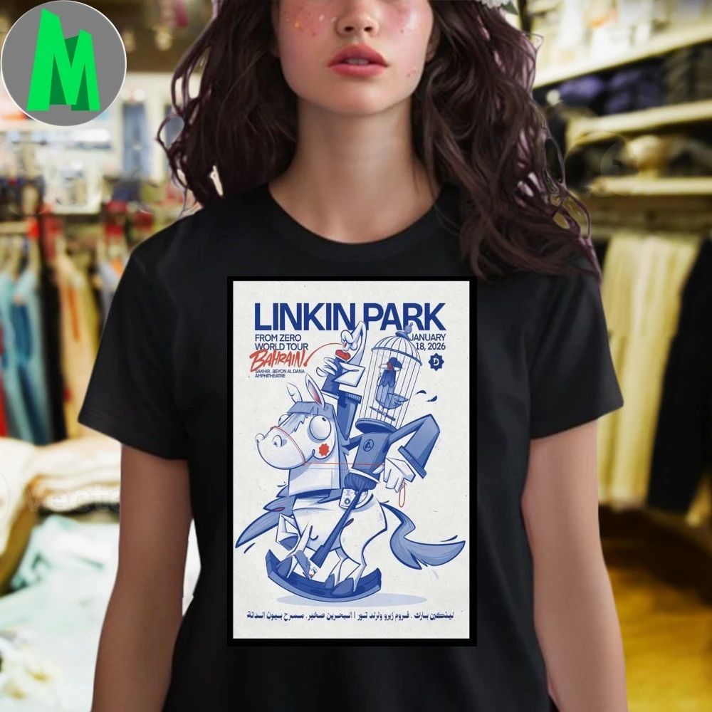 Linkin Park Tour Sakhir Bahrain Jan 18 2026 Poster Shirt