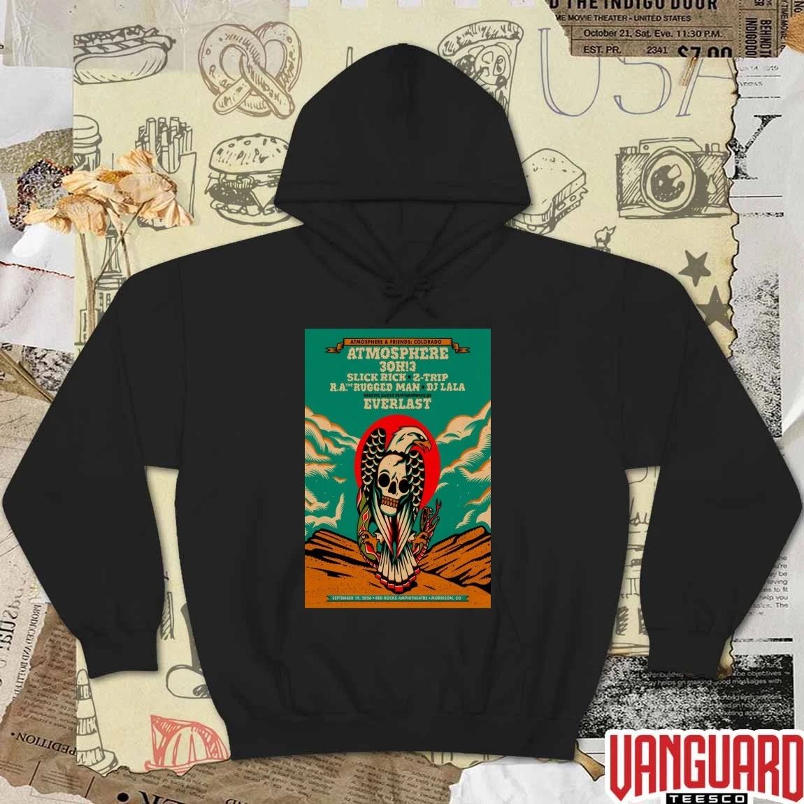 Atmosphere Pop Up Now September 19 2026 Red Rocks Amphitheatre Morrison CO Poster t-shirt