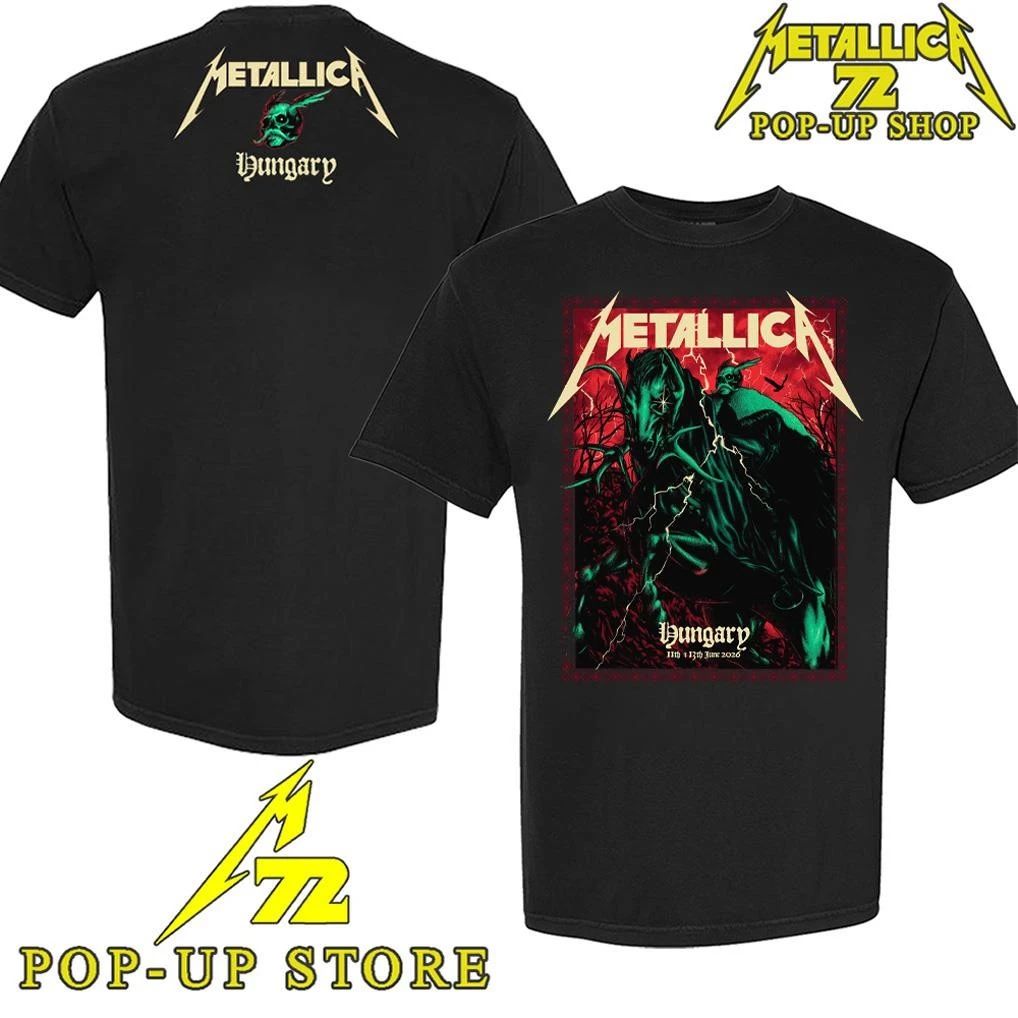 Metallica Pop-Up Shop M72Budapest June 11-13 2026 Design Alex Almeida T-Shirt