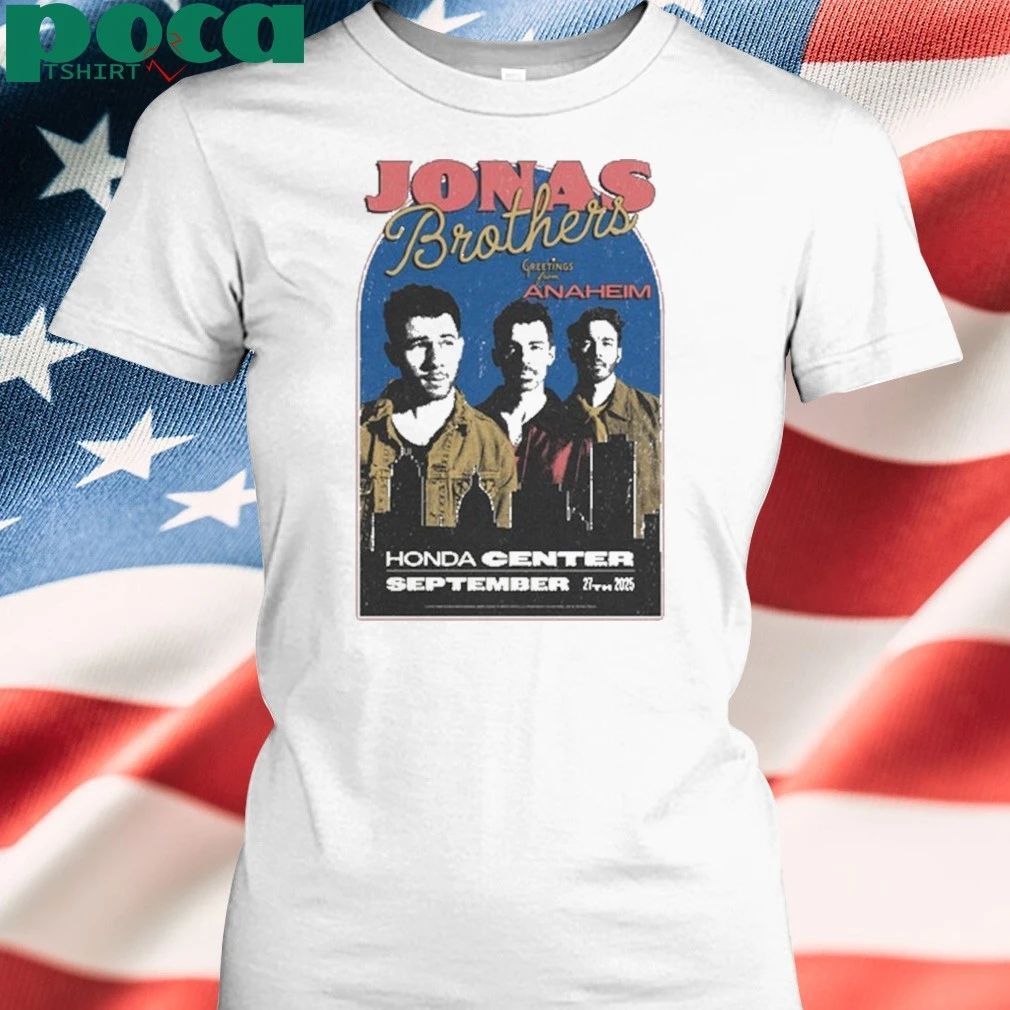 Jonas Brothers Sept 27 2025 Honda Center Anaheim, CA shirt
