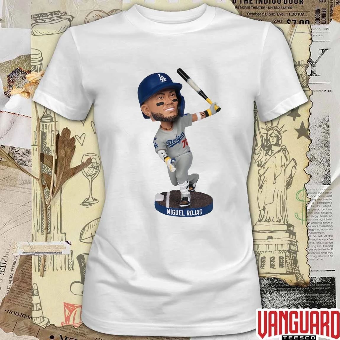 Dodgers Miguel Rojas Game 7 Home Run Bobblehead 2026 Giveaways t-shirt
