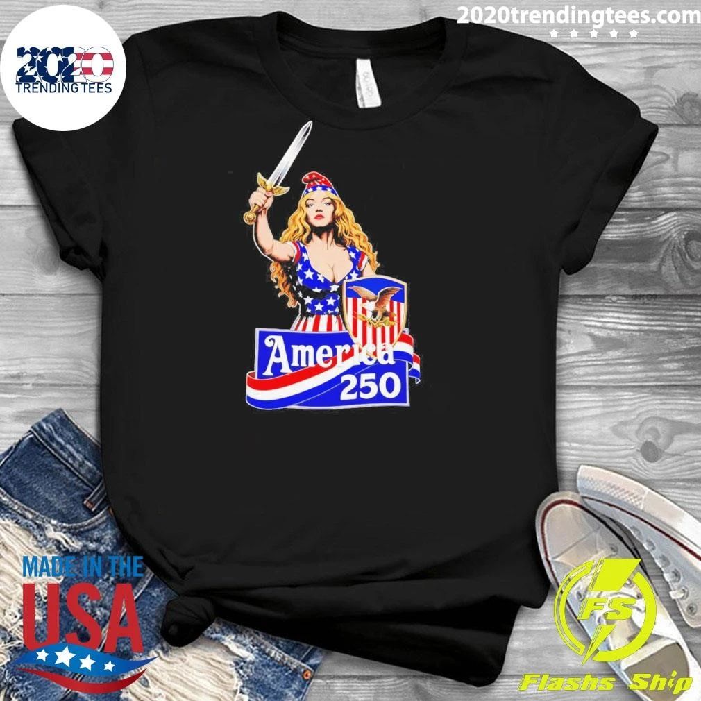 Strong Woman America 250 4th Of July Shirt