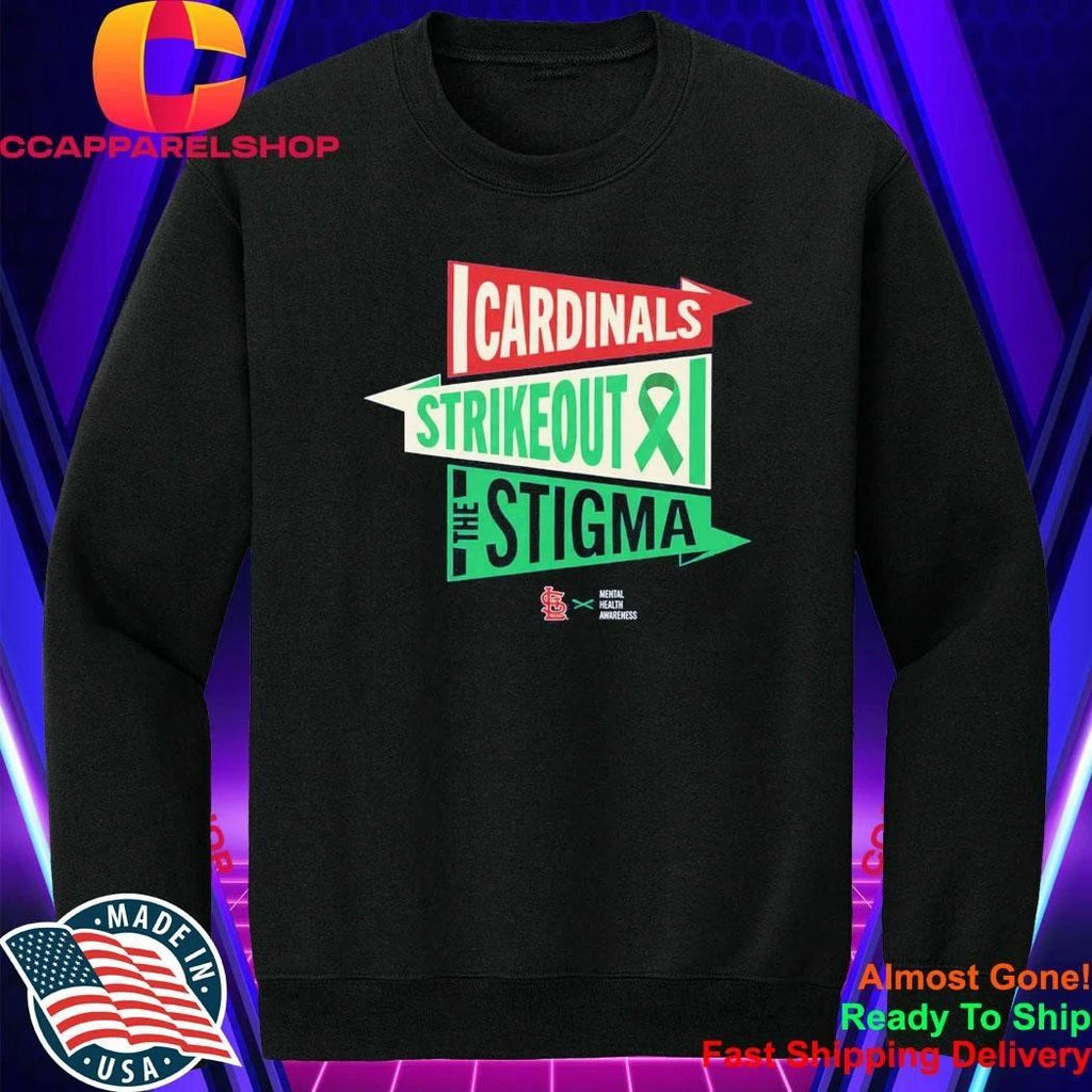 Cardinals Strikeout The Stigma Mental Health Awareness Shirt