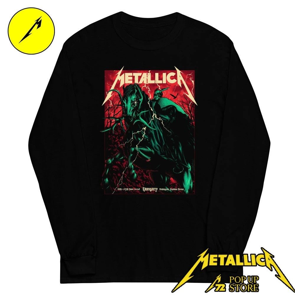Metallica Budapest June 11-13 Concert Poster Shirt by Alex Almeida Limited Edition