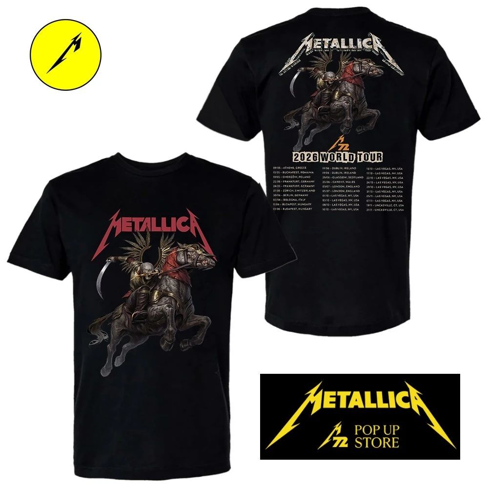 Metallica 2026 World Tour Chorzów, Poland Stadion Śląski May 19, 2026 Two Sided Shirt