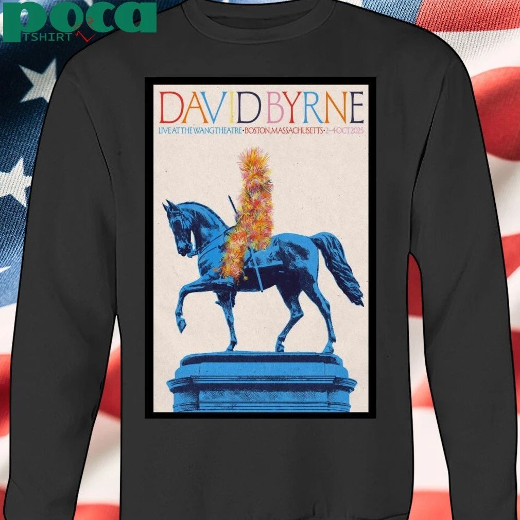 David Byrne October 2-4, 2025 Boch Center Wang Theatre in Boston, MA Poster Shirt