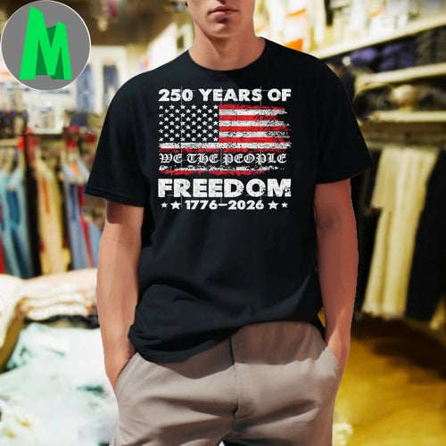 250 Years American Flag Anniversary USA 250th Birthday T-Shirt