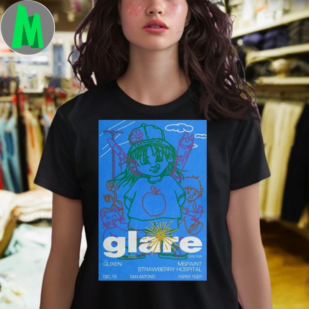 Original Glare December 19 2025 In San Antonio, TX Tour Poster T-Shirt
