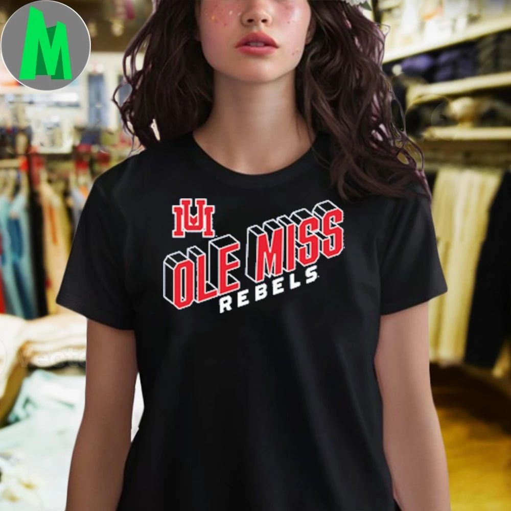 Ole Miss Monogram and Wordmark Shirt