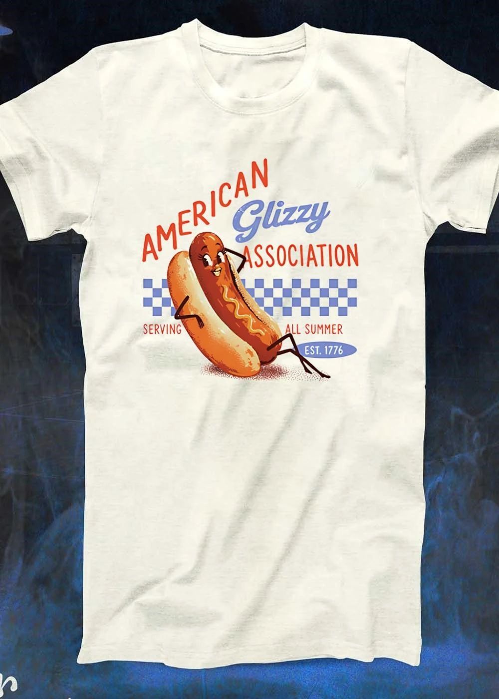 American Glizzy Association Serving All Summer Est 1776 Vintage Hot Dog shirt