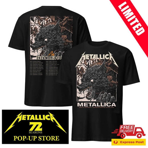 30 Mai 2026 Berlin Metallica M72 T-Shirt – Olympiastadion Official Pop-Up Shop Limited Edition – Collin Estrada