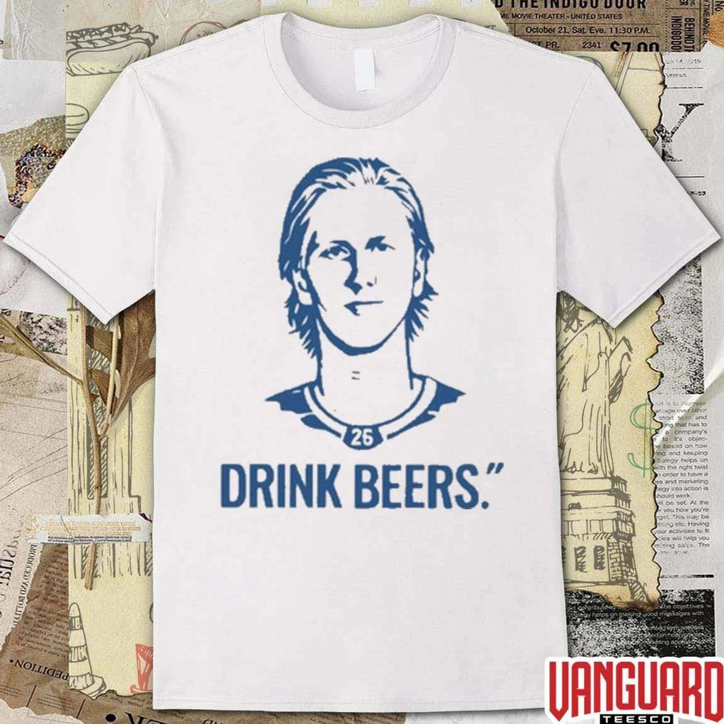 Sam Carrick’s Rasmus Dahlin Drink Beer t-shirt